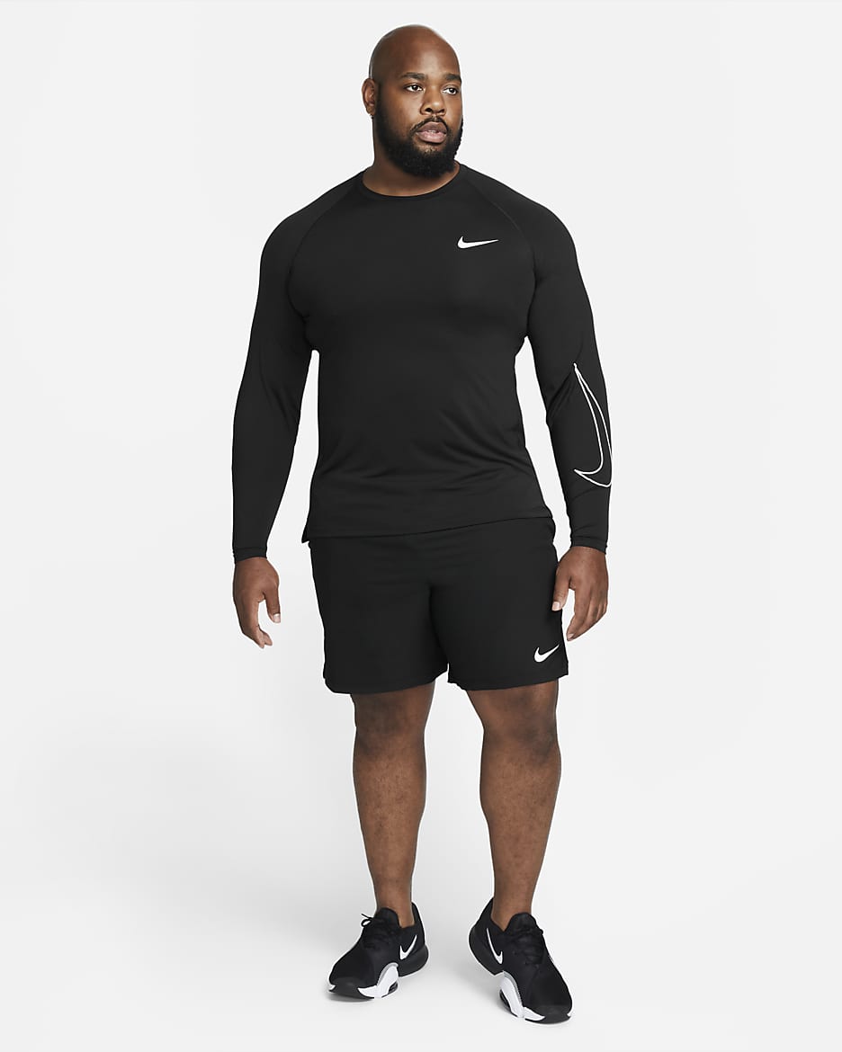 Nike Pro Dri-Fit Compression store XL, Men Long Sleeve Athletic Shirt Workout Running